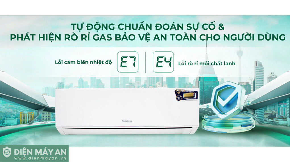 Điều hòa Nagakawa 12000 BTU 1 chiều NS-C12R2T30